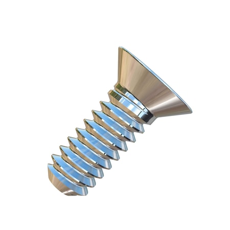 Allied Titanium #6-32 x 3/8 in Phillips Flat Machine Screw, Plain Titanium 0001278